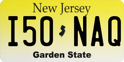 NJ license plate I50NAQ