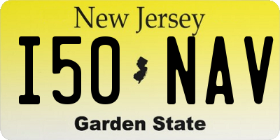NJ license plate I50NAV