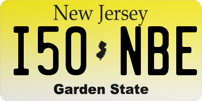 NJ license plate I50NBE