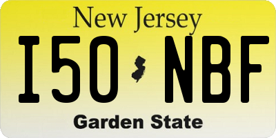 NJ license plate I50NBF