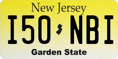 NJ license plate I50NBI