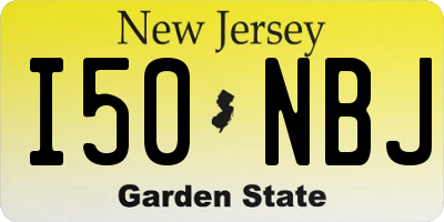 NJ license plate I50NBJ