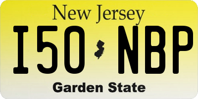 NJ license plate I50NBP