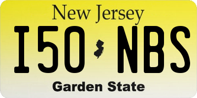 NJ license plate I50NBS
