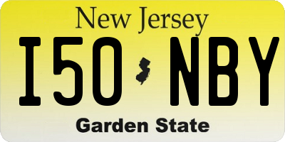 NJ license plate I50NBY