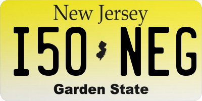 NJ license plate I50NEG