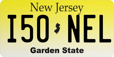 NJ license plate I50NEL