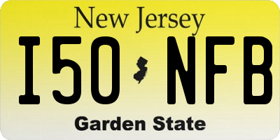 NJ license plate I50NFB