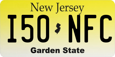 NJ license plate I50NFC