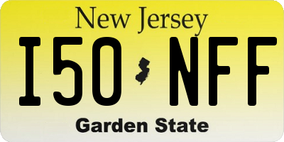NJ license plate I50NFF