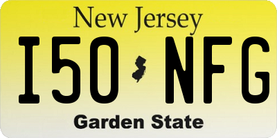 NJ license plate I50NFG