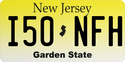 NJ license plate I50NFH