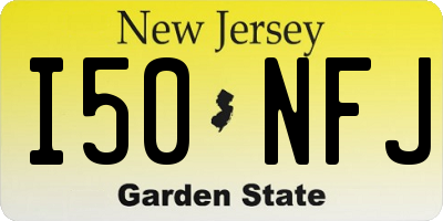 NJ license plate I50NFJ