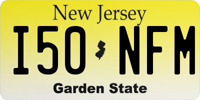 NJ license plate I50NFM