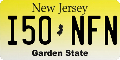 NJ license plate I50NFN
