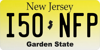 NJ license plate I50NFP