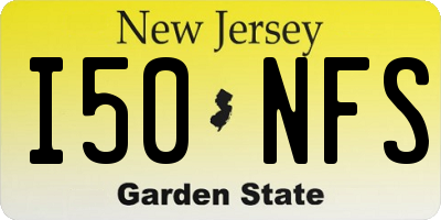 NJ license plate I50NFS