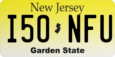 NJ license plate I50NFU