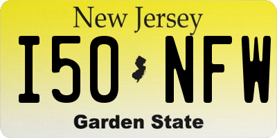 NJ license plate I50NFW
