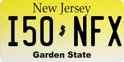 NJ license plate I50NFX