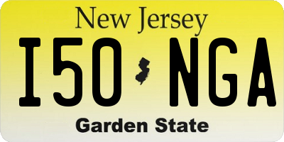 NJ license plate I50NGA