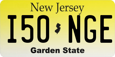NJ license plate I50NGE