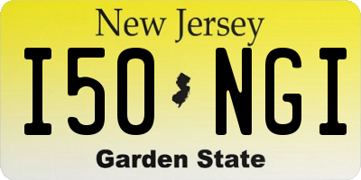 NJ license plate I50NGI