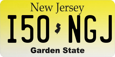 NJ license plate I50NGJ