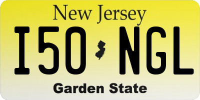 NJ license plate I50NGL