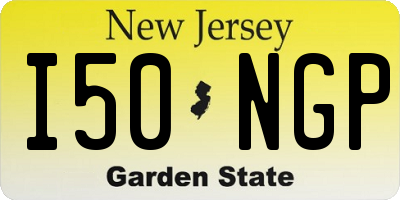 NJ license plate I50NGP