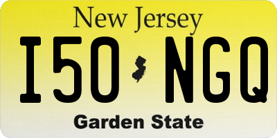 NJ license plate I50NGQ
