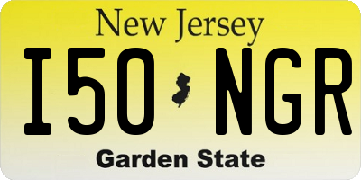 NJ license plate I50NGR