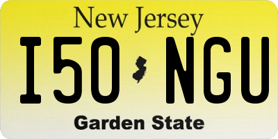 NJ license plate I50NGU