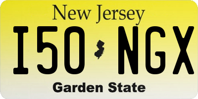 NJ license plate I50NGX