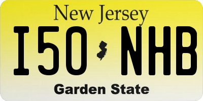 NJ license plate I50NHB