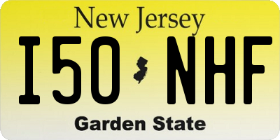 NJ license plate I50NHF