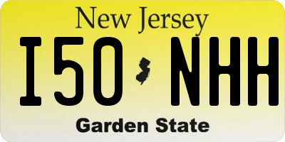 NJ license plate I50NHH