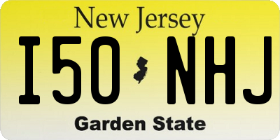 NJ license plate I50NHJ