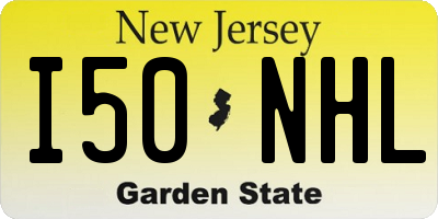 NJ license plate I50NHL