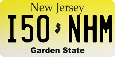 NJ license plate I50NHM