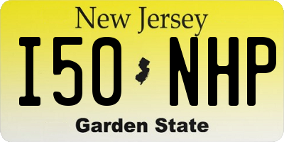 NJ license plate I50NHP