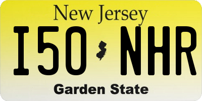 NJ license plate I50NHR