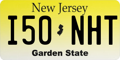 NJ license plate I50NHT
