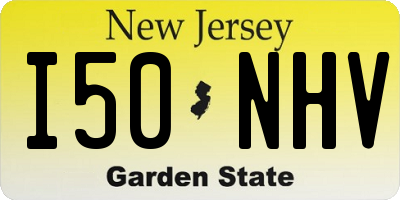 NJ license plate I50NHV