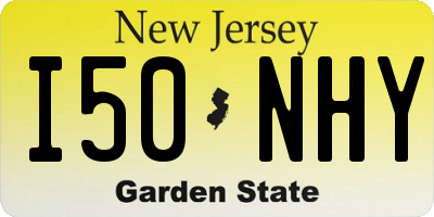 NJ license plate I50NHY