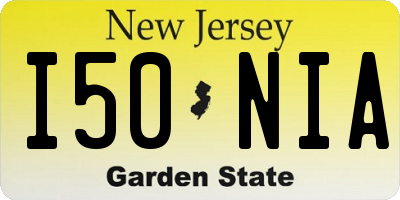 NJ license plate I50NIA