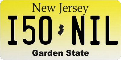 NJ license plate I50NIL