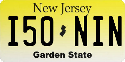 NJ license plate I50NIN