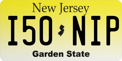 NJ license plate I50NIP