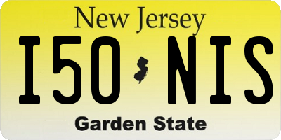 NJ license plate I50NIS